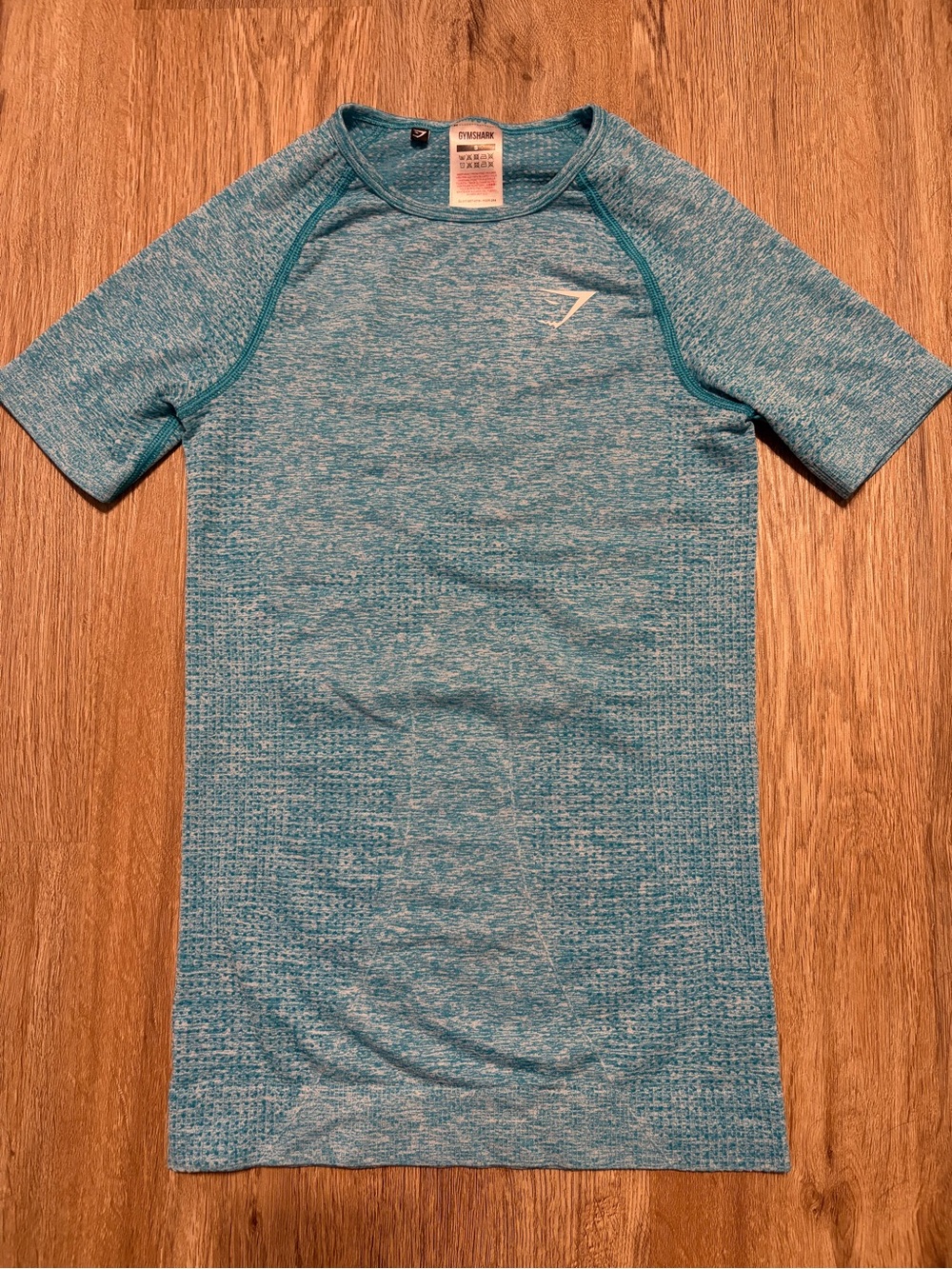 Gymshark Teal Heather Seamless Short Sleeve Top